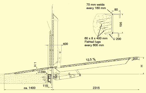 Technical sack detail