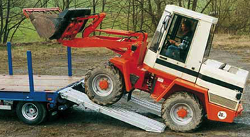 Aluminium Low loader ramp
