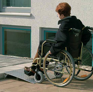 Wheelchair entrance ramp