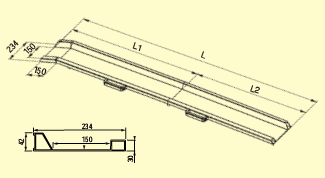 Wheelchair non-slip folding trough ramps