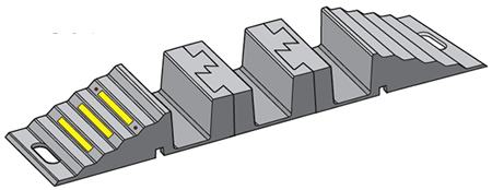 Sara Ramps - Polymer Sectional Open Hose and Cable ramps